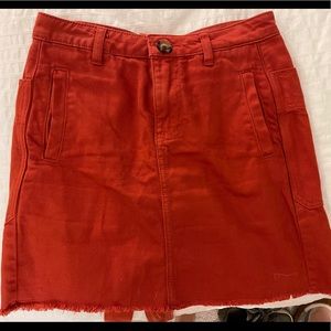 Anthropology denim skirt